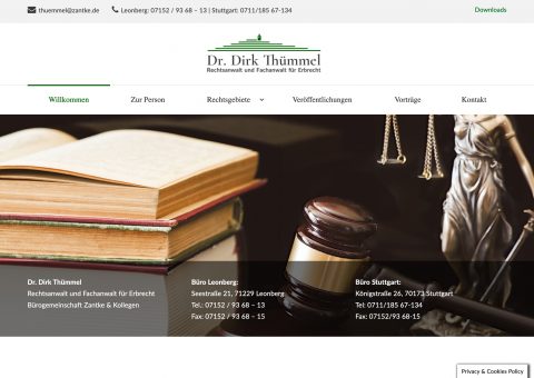 Webdesign für Rechtsanwalt