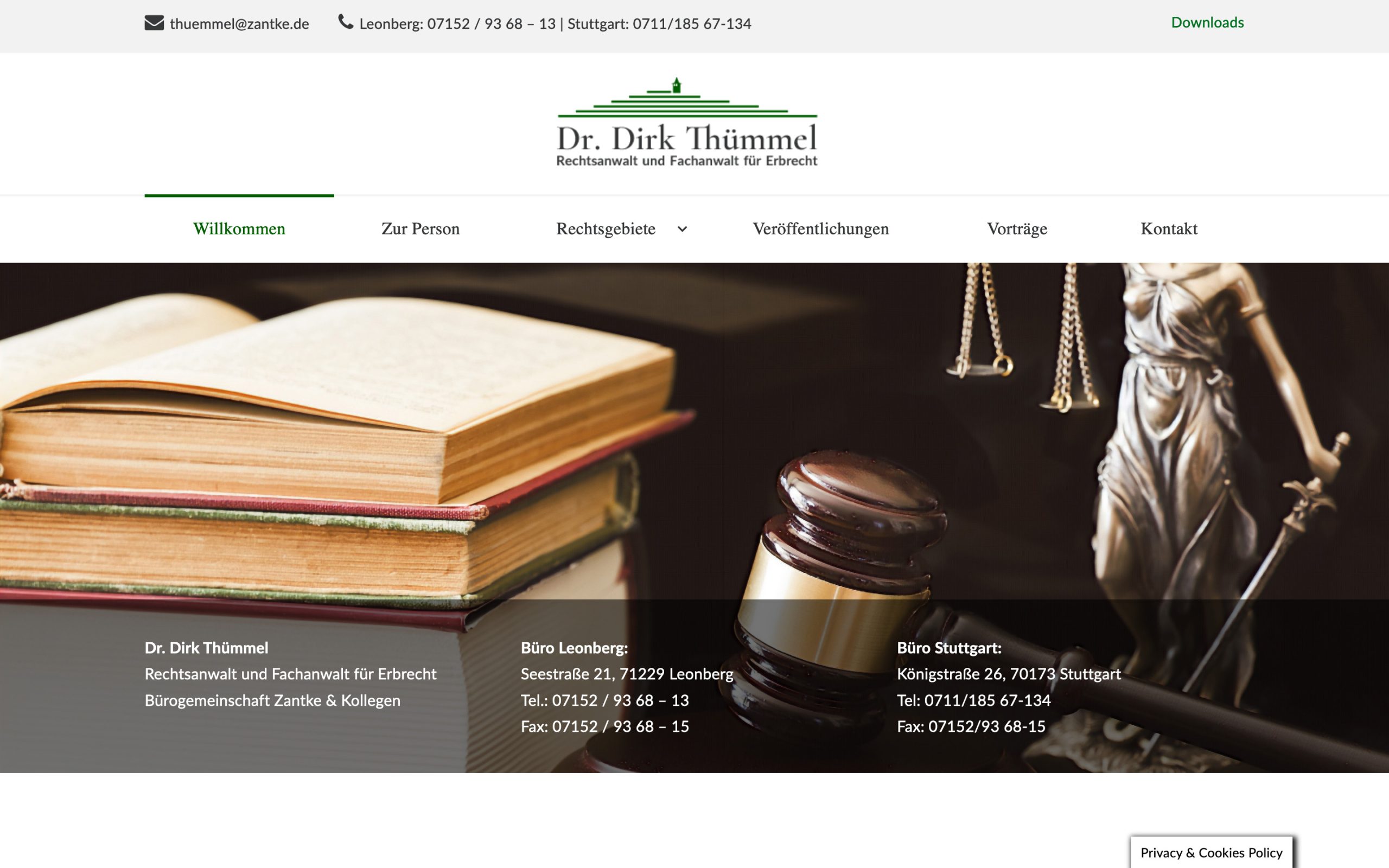 Webdesign für Rechtsanwalt